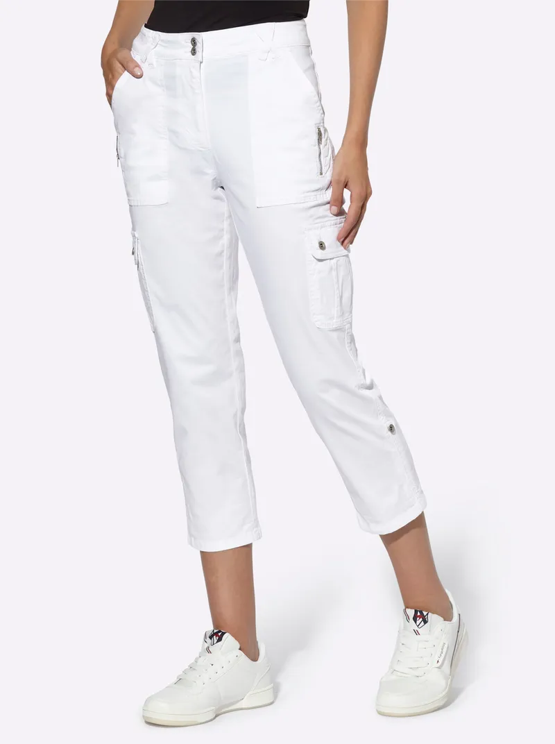 heine Cargohose, Weiß, – Produktbild 2 von 3