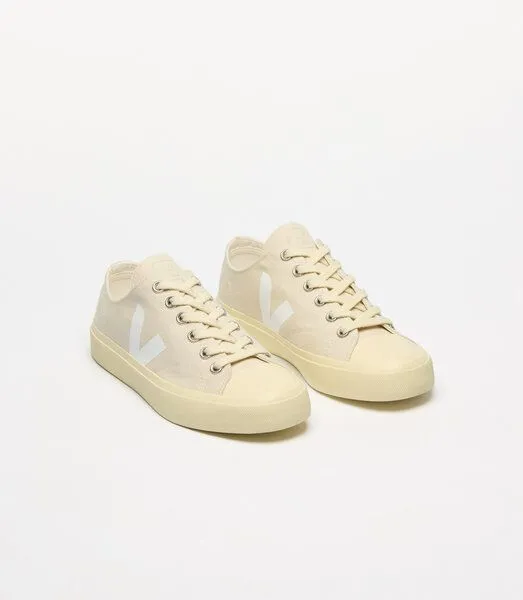 Veja Veja Damen-Sneaker Wata II Low Canvas Pierre White – Produktbild 2 von 4