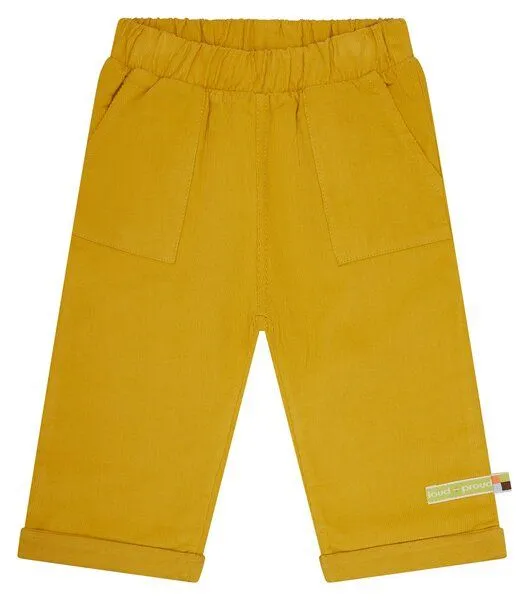 loud + proud loud + proud Babys & Kinder Hose aus Cord, GOTS-zertifiziert, Curry(gelb), – Produktbild 1 von 2