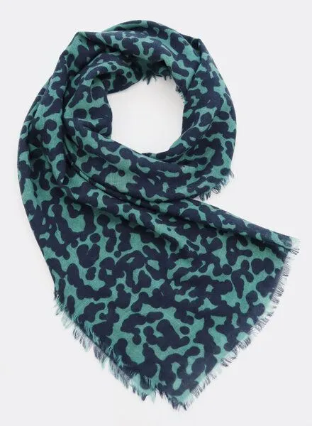 Djian Djian Schal aus Merino-Wolle – EDDA – mulesingfrei, Blau, – Produktbild 2 von 3