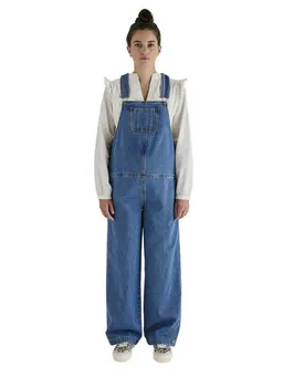Vertbaudet Vertbaudet Umstandsoverall Jeans-Latzhose für Schwangerschaft und Stillzeit Bundweite verstellbar – Produktbild 1 von 1