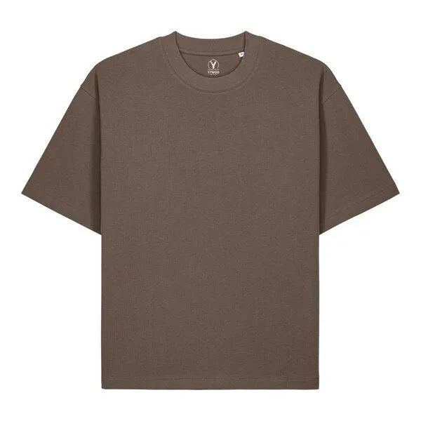 YTWOO YTWOO Heavy Weight Boxy T-Shirt, Mocha, – Produktbild 4 von 4