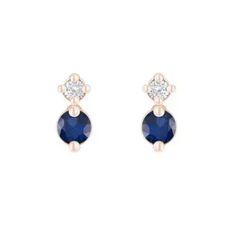 Eppi Eppi Minimalistische Ohrringe mit Saphiren und Diamanten Durante – Produktbild 1 von 1