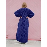 PANAPUFA PANAPUFA lange Strickjacke aus Merinowolle – Produktbild 1 von 1