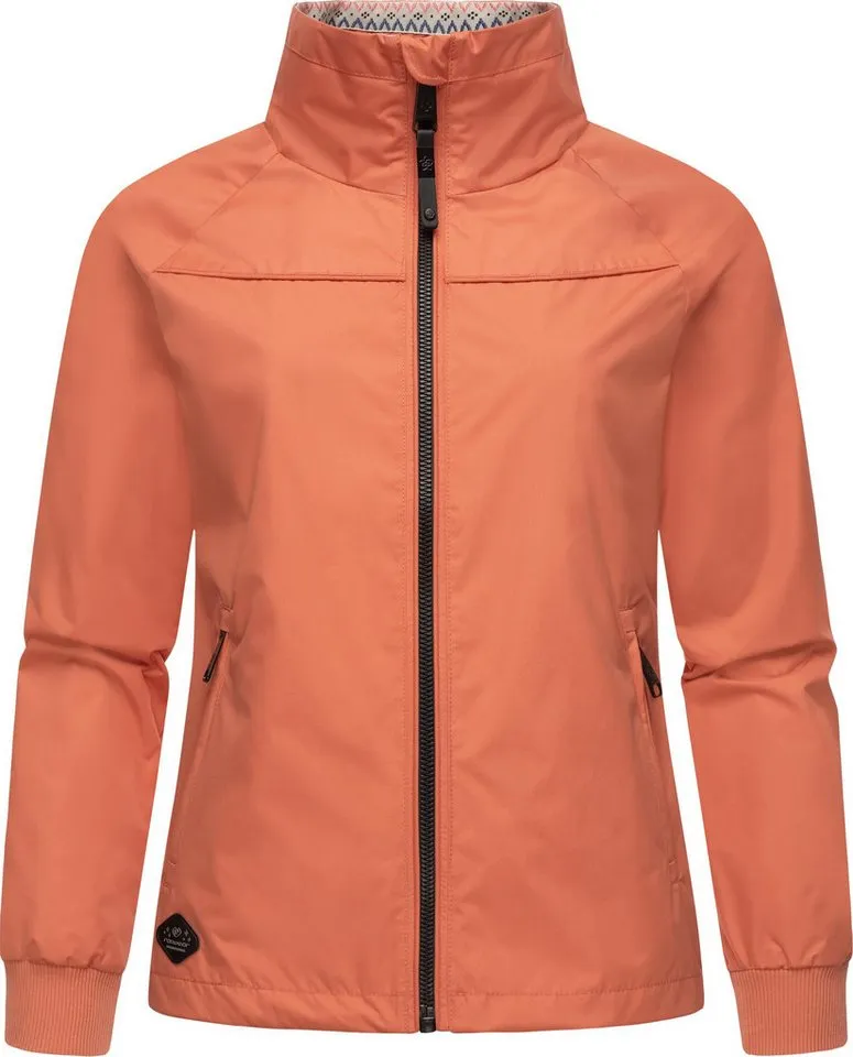 ragwear ragwear Outdoorjacke Apola Wasserdichte Damen Übergangsjacke mit hohem Kragen, Rot, – Produktbild 5 von 5