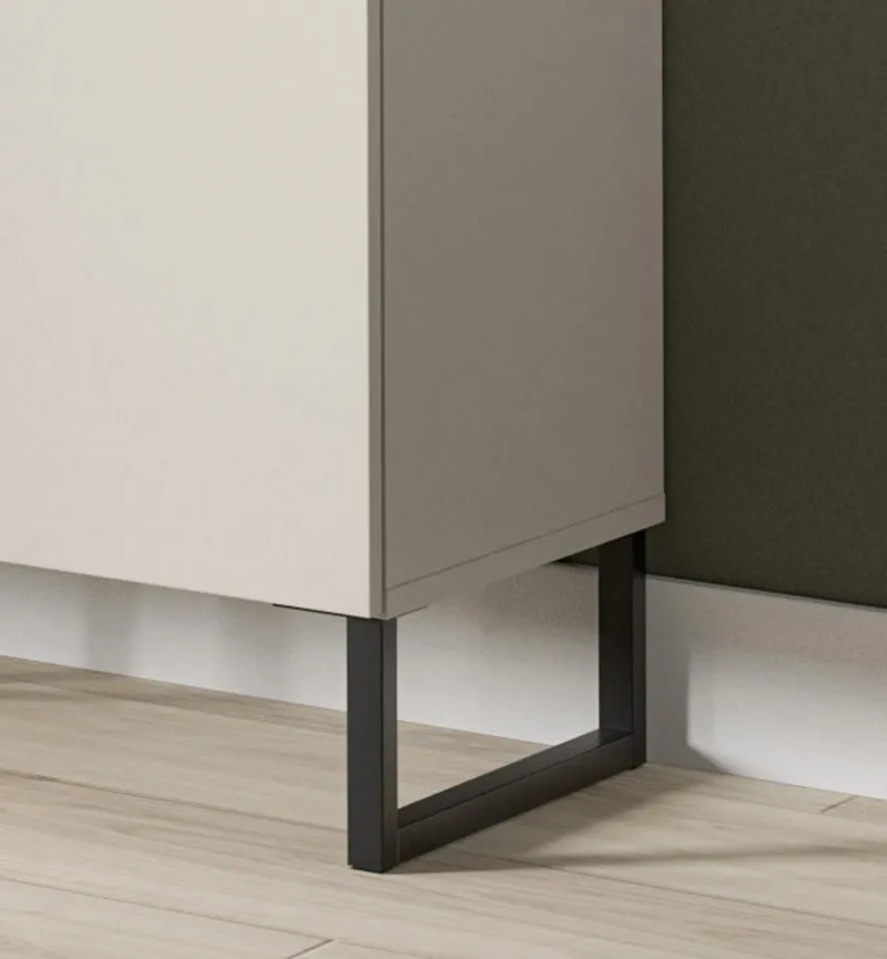 Inn.Furn Lowboard Morena (TV Unterschrank in Sand / Kaschmir, Breite 185 cm, bis 70 Zoll), mit Komforthöhe und Soft-Close-Funktion, Beige, – Produktbild 3 von 5