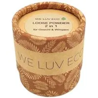 WE LUV ECO WE LUV ECO LOOSE POWDER 2in1 - für Gesicht und Wimpern | Puder | nachhaltig | plastikfrei | natürlich – Produktbild 1 von 1