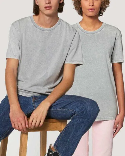 YTWOO YTWOO Vintage T-Shirt für Sie & Ihn | Bio Baumwolle | fair & nachhaltig, Hellgrau, – Produktbild 1 von 3
