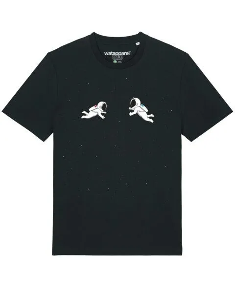 watapparel watapparel T-Shirt Unisex Space love, Black, – Produktbild 1 von 3