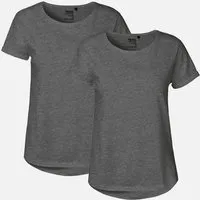 Neutral Doppelpack Neutral® Ladies Roll Up Sleeve T-Shirt, Dunkelgrau meliert, – Produktbild 1 von 1