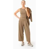 ORGANICATION ORGANICATION PEENY | Weit geschnittene Hose aus recyceltem Polyamid, Gravel, – Produktbild 1 von 1
