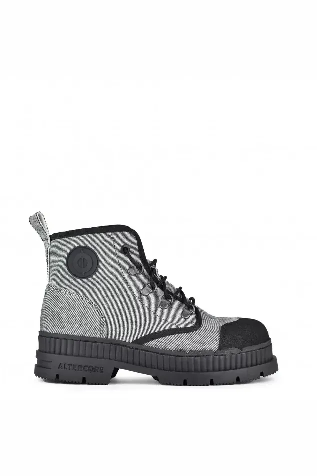 Altercore Altercore Damen vegan Stiefel Delle, Hellgrau, – Produktbild 1 von 3