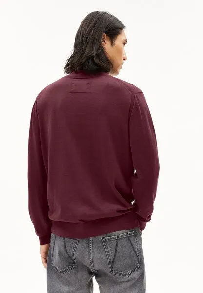 ARMEDANGELS ARMEDANGELS GAARDO Herren Pullover Regular Fit aus Bio-Baumwolle, Cranberry juice, – Produktbild 2 von 4
