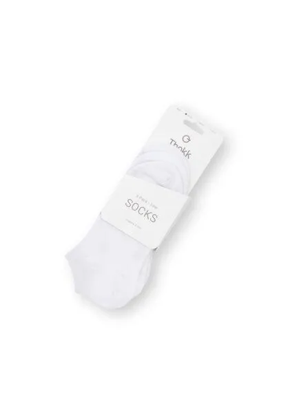 THOKKTHOKK ThokkThokk 3-er Pack Low Socks Socken (GOTS, Fairtrade, Vegan), Weiss, – Produktbild 3 von 6