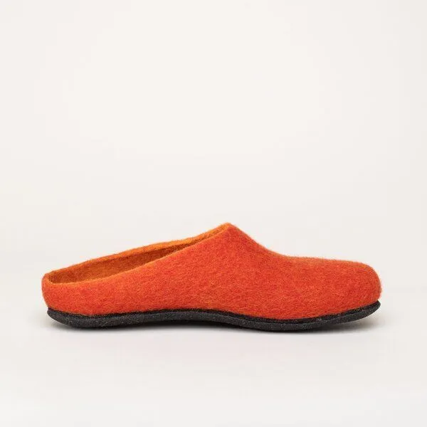 Magicfelt Magicfelt Filz-Hausschuh 709 aus 100% Merino-Wolle für Damen & Herren, Rot, – Produktbild 3 von 4