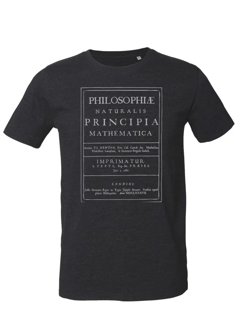 UNIPOLAR UNIPOLAR Science-T-Shirt Physik Modell: Principia Mathematica, Heather ash, – Produktbild 1 von 1