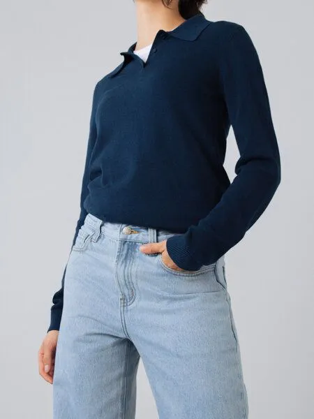 Honest Basics Honest Basics Damen Straight Jeans aus 100% Bio-Baumwolle, Blue, – Produktbild 4 von 4