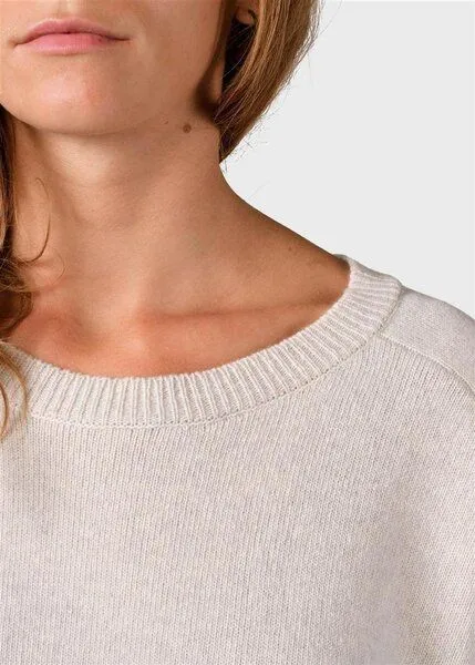 Klitmøller Collective Klitmøller Collective Strickpullover Cirkeline aus mulesingfreier Wolle, Grau (pastel grey), – Produktbild 5 von 5