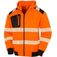 Result Genuine Recycled Result Genuine Recycled Sicherheits Softshelljacke Berufbekleidung Reflektierend bis Gr.3XL Warnschutz, Orange (fluorescent)/schwarz, – Produktbild 1 von 1