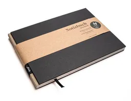 tyyp Skizzenbuch A5 schwarz querformat - perforiert - 100% Recyclingpapier - BerlinBook by tyyp – Produktbild 1 von 1