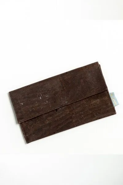 ein garten Studios ein garten Studios Corkskin Wallet / Mini Clutch Clap, Chocolate brown, – Produktbild 2 von 3