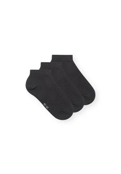THOKKTHOKK ThokkThokk 3-er Pack Low Socks Socken (GOTS, Fairtrade), Anthrazit melange, – Produktbild 2 von 4