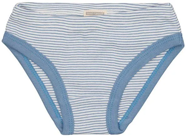 loud + proud loud + proud Babys & Kinder Doppelpack Slips aus Feinripp, GOTS-zertifiziert, Dusk/blau, – Produktbild 3 von 4