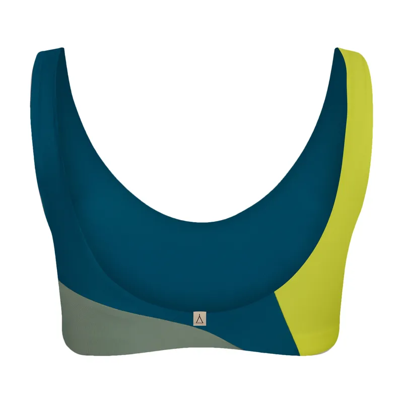 Inaska Inaska Damen vegan Bikinioberteil Reversible Pure Fushion Lime/Petrol/Khaki, Hellgrün, – Produktbild 2 von 2