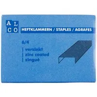 ALCO Heftklammern 6/4, verzinkt, Heftleistung ca. 25 Blatt, 2.000 Stk. – Produktbild 1 von 1