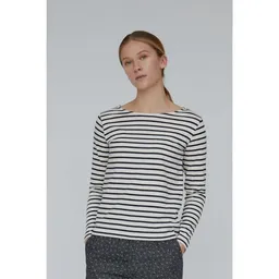 Basic Apparel Basic Apparel Gestreiftes Langarmshirt BRETON aus Bio-Baumwolle – Produktbild 1 von 1