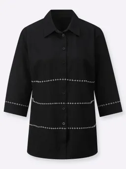 Witt Hemdbluse schwarz-ecru – Produktbild 1 von 1