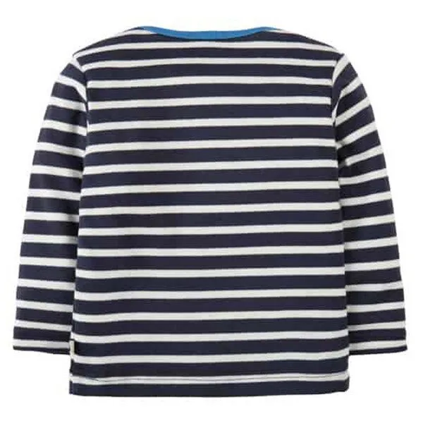 Frugi Frugi Langarm-Shirt Regenbogen-Traktor Bobby Applique Top Tractor – Produktbild 3 von 3
