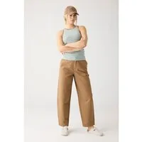 KnowledgeCotton Apparel KnowledgeCotton Apparel CHLOE Barrel Mid-Rise Twill Chino - GOTS/Vegan – Produktbild 1 von 1