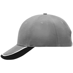 Myrtle Beach myrtle beach 6 Panel Kappe dreifarbig MB049 Einheitsgröße light-grey/white/black – Produktbild 1 von 1