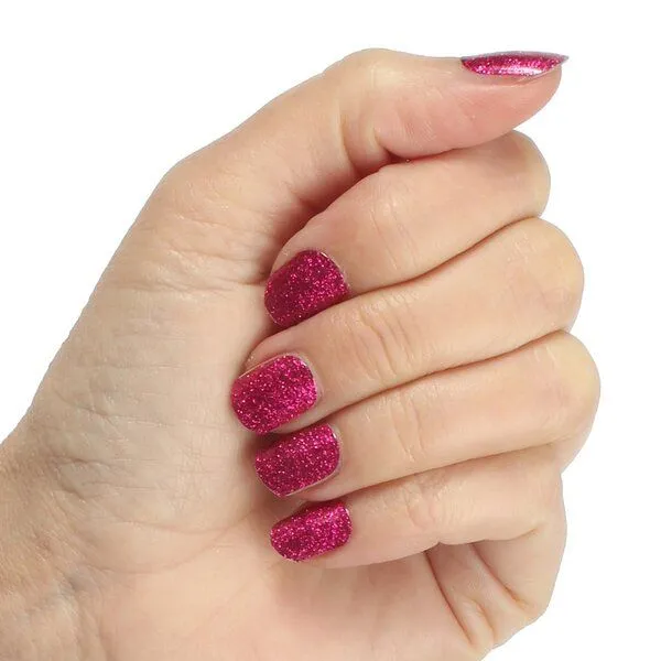 Vargu Vargu LAUED vegane Nagelfolien solid glitter, Sparkling rose, – Produktbild 2 von 4
