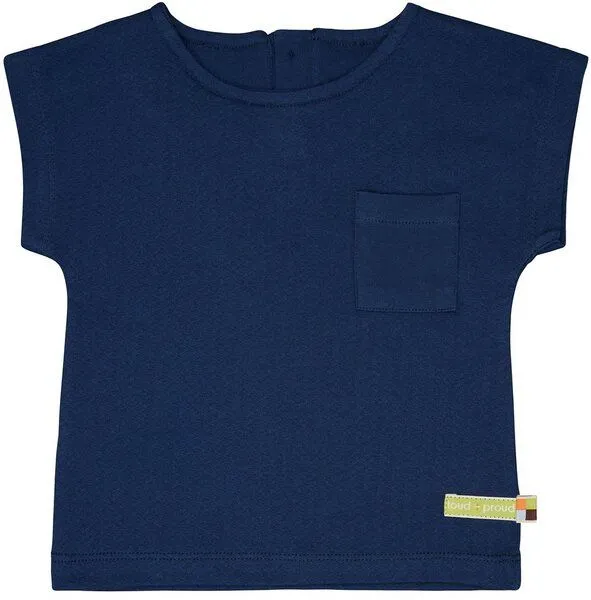 loud + proud loud + proud Babys & Kinder Blusenshirt aus Musseline Jersey, GOTS-zertifiziert, Ultramarine(blau), – Produktbild 1 von 2