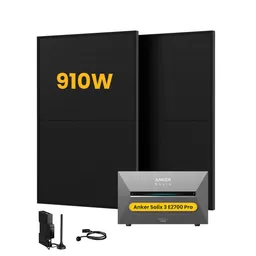Anker Anker SOLIX Solarbank 3 E2700 Pro, mit 2 x 455W Bifaziale Solarmodule, by Powerness - 2.7kWh / 1 x Smart Meter / Selbstabholung – Produktbild 1 von 1