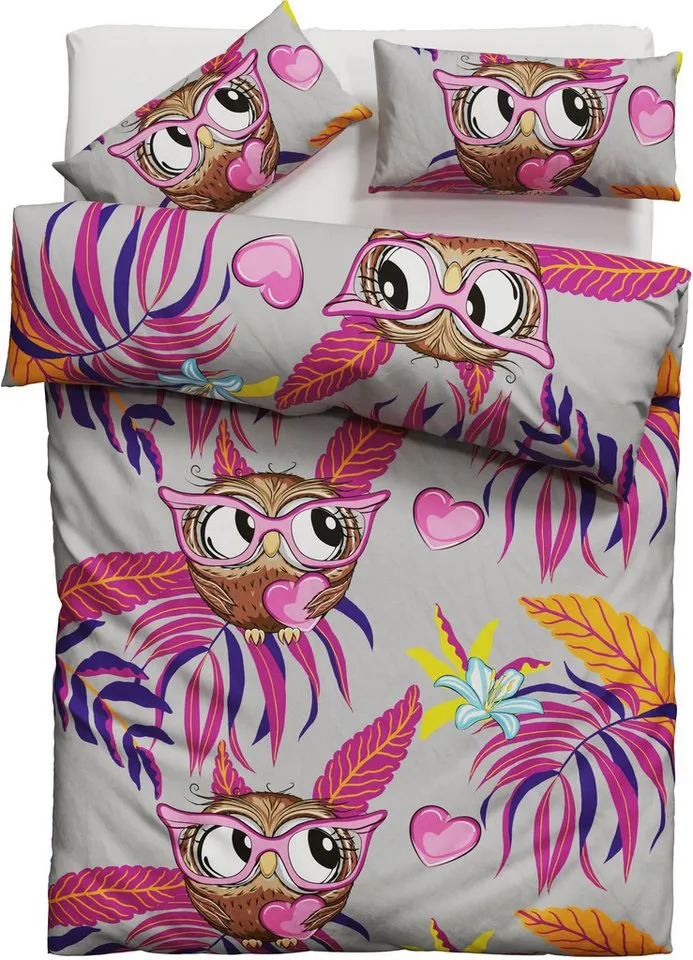 OTTO home Bettwäsche Physalis, Linon, 2 teilig, in Gr. 135x200 oder 155x220 cm, 100% Baumwolle, mehrere Designs, Rosa, – Produktbild 6 von 7