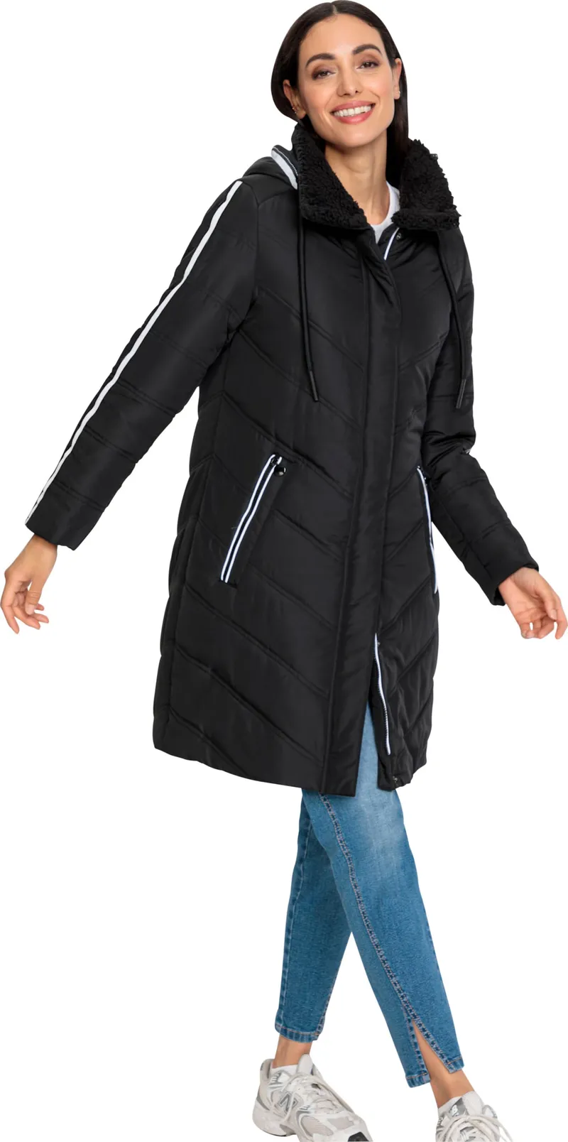heine Steppmantel schwarz, Schwarz, – Produktbild 2 von 2