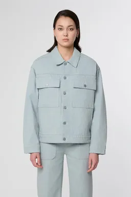 DAWN Dawn Damen vegan Jeansjacke Dune Boxy Recycled Blau – Produktbild 1 von 1