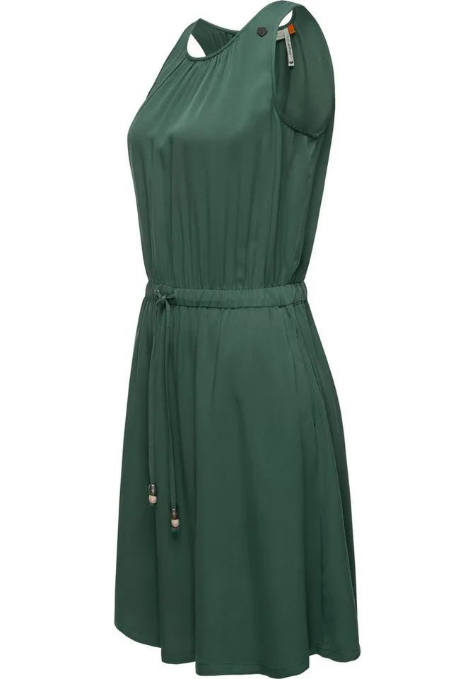 ragwear ragwear Blusenkleid Sanai stylisches Sommerkleid mit verspielten Details, Grün, – Produktbild 2 von 2