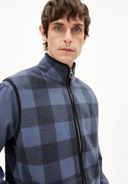 ARMEDANGELS ARMEDANGELS FLAABO MICRO FLEECE Herren Fleeceweste aus Bio Baumwolle, Nightshadow, – Produktbild 2 von 3