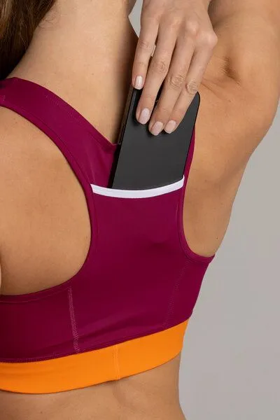 Bodyguard Bodyguard Sports Bra - Lagonisi, Bordeaux, – Produktbild 4 von 4