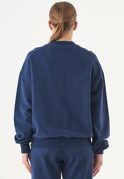ORGANICATION ORGANICATION ESSENTIALS-BUKET- Soft Touch Sweatshirt aus Bio-Baumwolle, Navy, – Produktbild 4 von 4