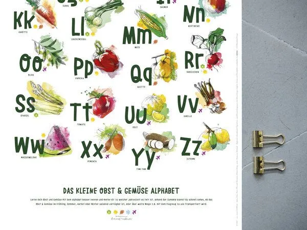 Portia by Callidus Designs Portia by Callidus Designs ABC-, Saisonkalender für Kinder mit magnetischer Posterleiste – Produktbild 2 von 4