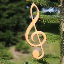 Mitienda Shop Mitienda Shop Fensterschmuck aus Holz | Violinschlüssel zum Aufhängen – Produktbild 1 von 1