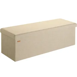 Casaria® Sitzbank Beige 115x38x38cm MDF faltbar – Produktbild 1 von 1