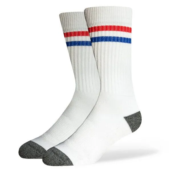 SOXN SOXN OLD SCHOOL / Weiße Tennissocken / Bio-Baumwolle – Produktbild 1 von 2