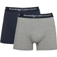 KnowledgeCotton Apparel KnowledgeCotton Apparel Underwear 2Pack, Blau-grau, – Produktbild 1 von 1