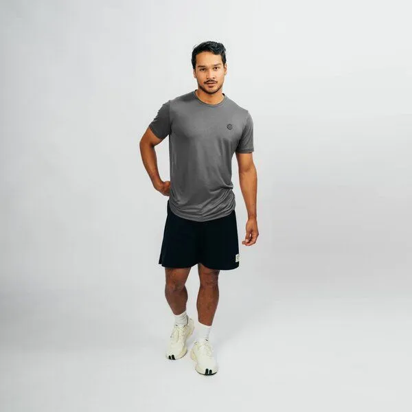 VIDAR Sport VIDAR Sport Herren Natural Sport Tee aus TENCEL Lyocell, Grau, – Produktbild 3 von 4